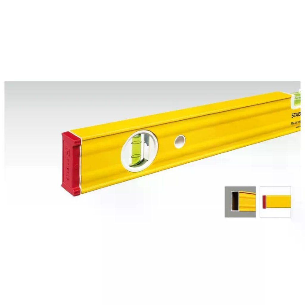 Stabila 19163 80 AS Livella in Alluminio 40 cm 2 Fiale Precisione 0,5 mm-m colore Giallo