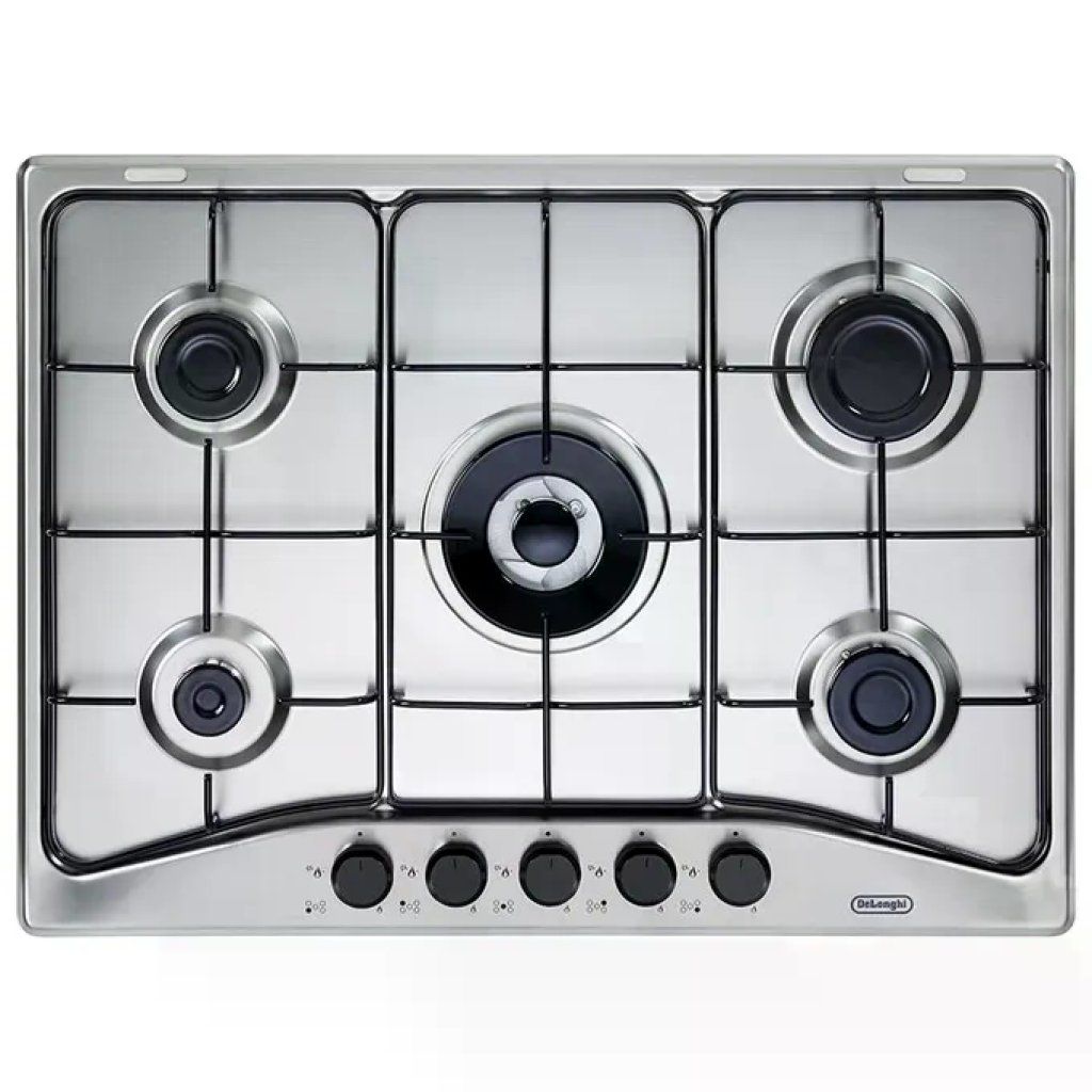 DELONGHI De'Longhi FFA57ASV Family Piano cottura a Gas 68 cm 5 Fuochi Bruciatore Wok 3500 W Accensione DELONGHI De'Longhi FFA57ASV Family Piano cottura a Gas 68 cm 5 Fuochi Bruciatore Wok 3500 W Accensione