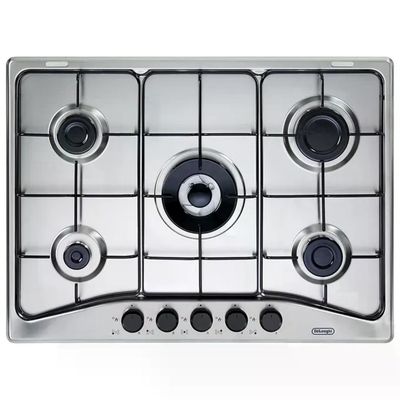 DELONGHI De'Longhi FFA57ASV Family Piano cottura a Gas 68 cm 5 Fuochi Bruciatore Wok 3500 W Accensione DELONGHI De'Longhi FFA57ASV Family Piano cottura a Gas 68 cm 5 Fuochi Bruciatore Wok 3500 W Accensione