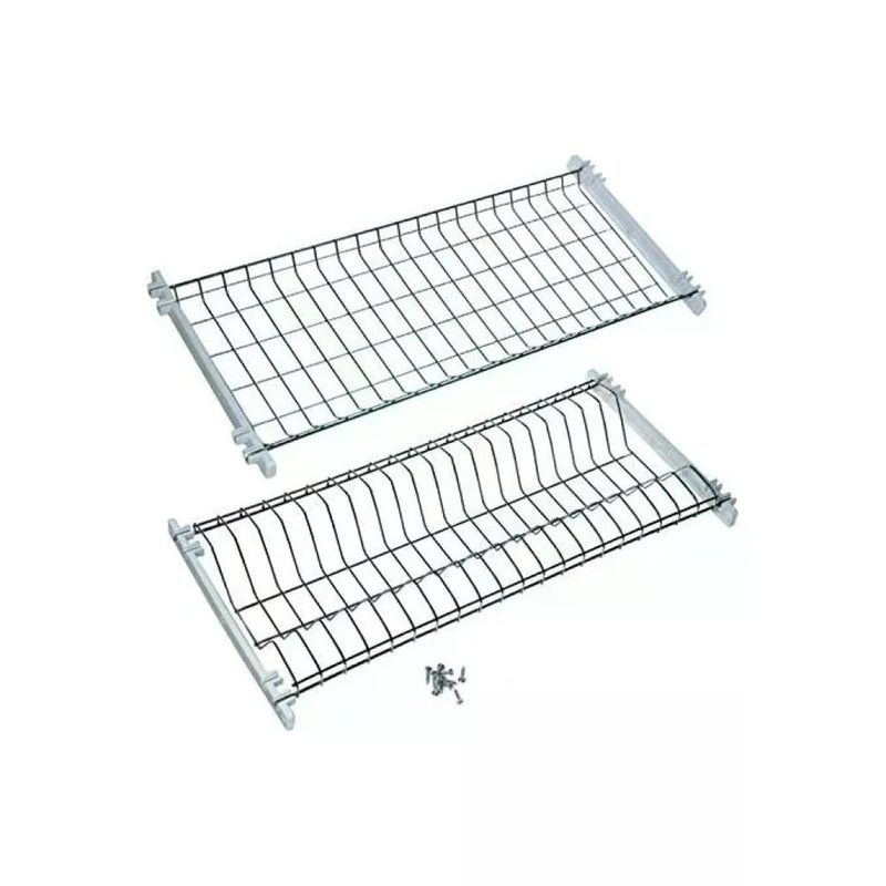 GENERICO Filtex 9660509 Scolapiatti da Pensile a 2 Piani in Acciaio Inox 18/8, 86 cm