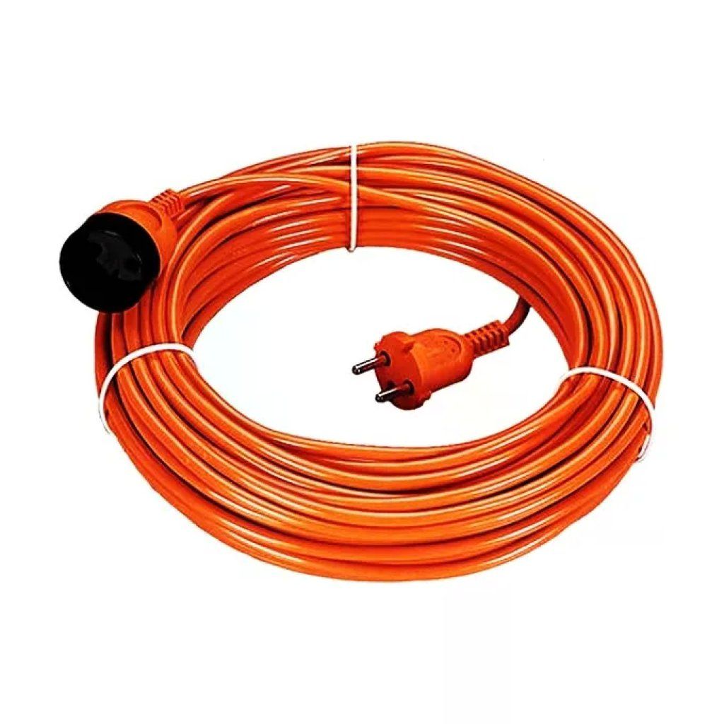 Fanton 92833 Prolunga Lineare Garden 20m 2x1,5 mm² Spina e Presa Tedesca 16A H05VV-F colore Arancione