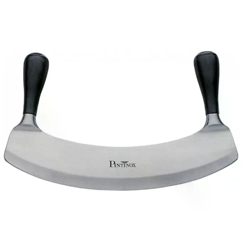 PINTINOX 227725016 Mezzaluna Professionale in Acciaio Inossidabile Lama 26 cm colore Nero