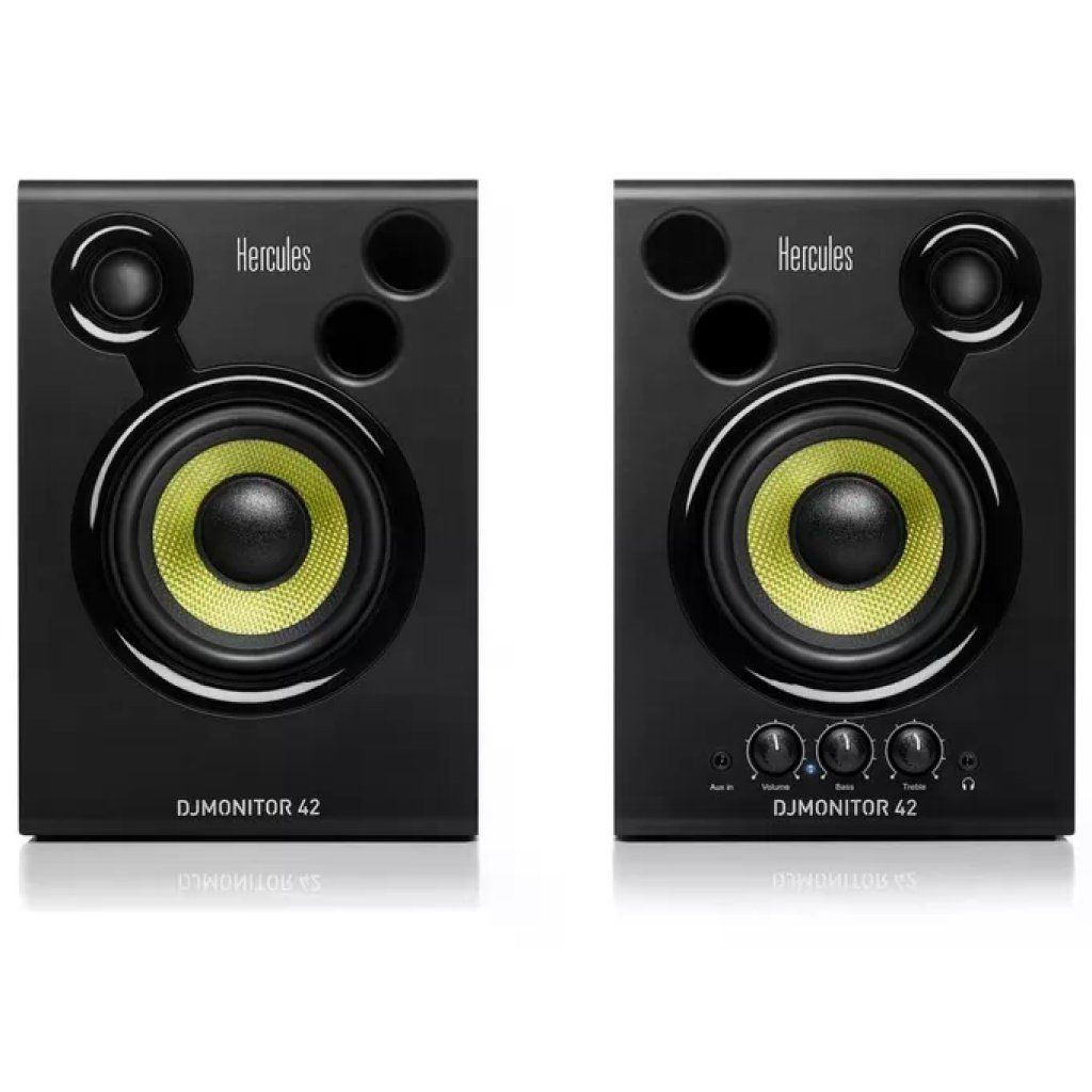 Hercules 4780886 DJMonitor 42 Coppia Monitor da Studio Attivi 40W RCA 3.5mm colore Nero Hercules 4780886 DJMonitor 42 Coppia Monitor da Studio Attivi 40W RCA 3.5mm colore Nero