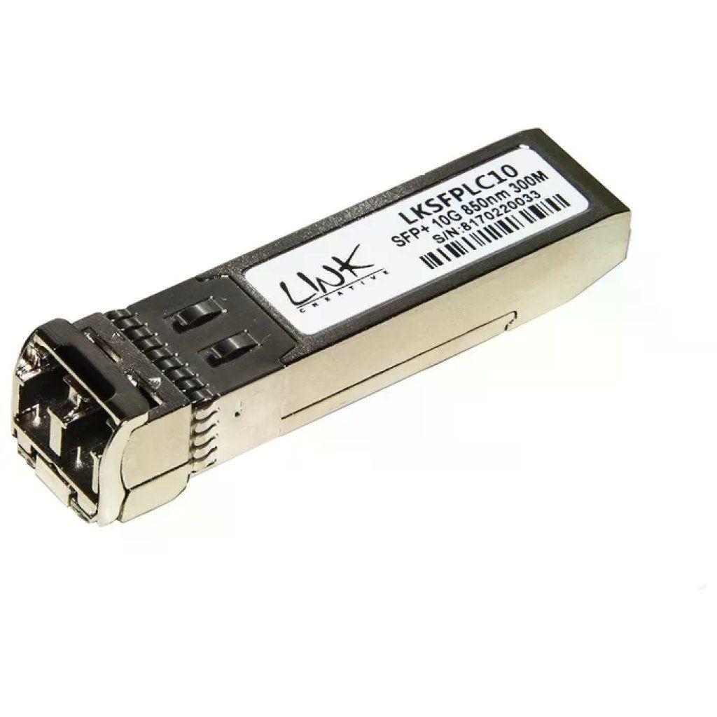 LINK LKSFPLC10P Modulo Minigbic SFP+ Multimode LC Duplex 10 Gbps 850nm 300 metri con DDM compatibile