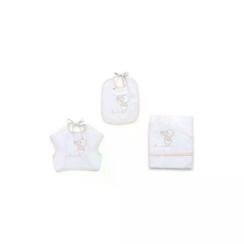 Italbaby Set 3 Pezzi Spugna Bear Avorio
