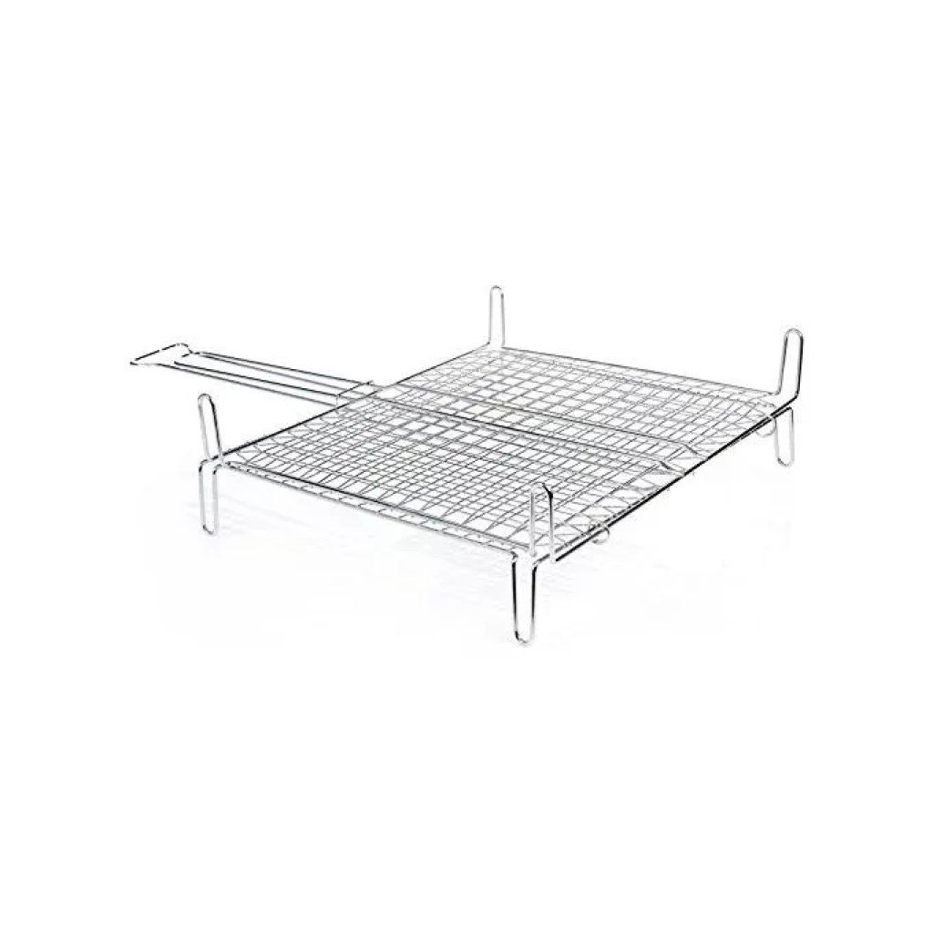 Filtex 054-264 Graticola Doppia Incrociata Chiusa con Piedini Acciaio Cromato 40x45 cm Accessori Barbecue