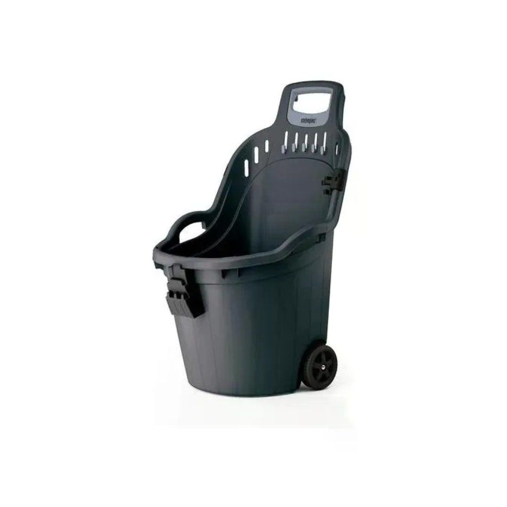 Stefanplast 76211 Helpy Cart Carriola da Giardino 50 lt 60 Kg Polipropilene colore Grigio Ferro
