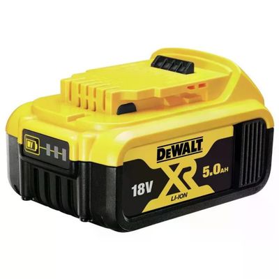 DeWALT DCB184 XR Batteria agli Ioni di Litio 18V 5 Ah con Indicatore LED colore Nero Giallo DeWALT DCB184 XR Batteria agli Ioni di Litio 18V 5 Ah con Indicatore LED colore Nero Giallo