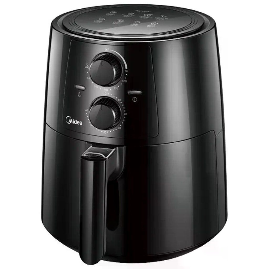 Midea MF-TN35A2 Friggitrice ad aria 3.5 L 1400 W Timer 60 min Temperatura 30-200°C colore Nero Midea MF-TN35A2 Friggitrice ad aria 3.5 L 1400 W Timer 60 min Temperatura 30-200°C colore Nero