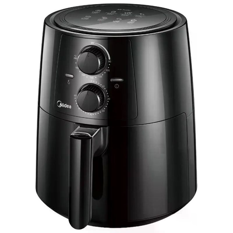 Midea MF-TN35A2 Friggitrice ad aria 3.5 L 1400 W Timer 60 min Temperatura 30-200°C colore Nero Midea MF-TN35A2 Friggitrice ad aria 3.5 L 1400 W Timer 60 min Temperatura 30-200°C colore Nero