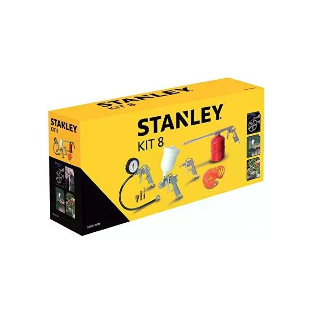 Stanley Kit 8 Accessori Pneumatici per Compressore