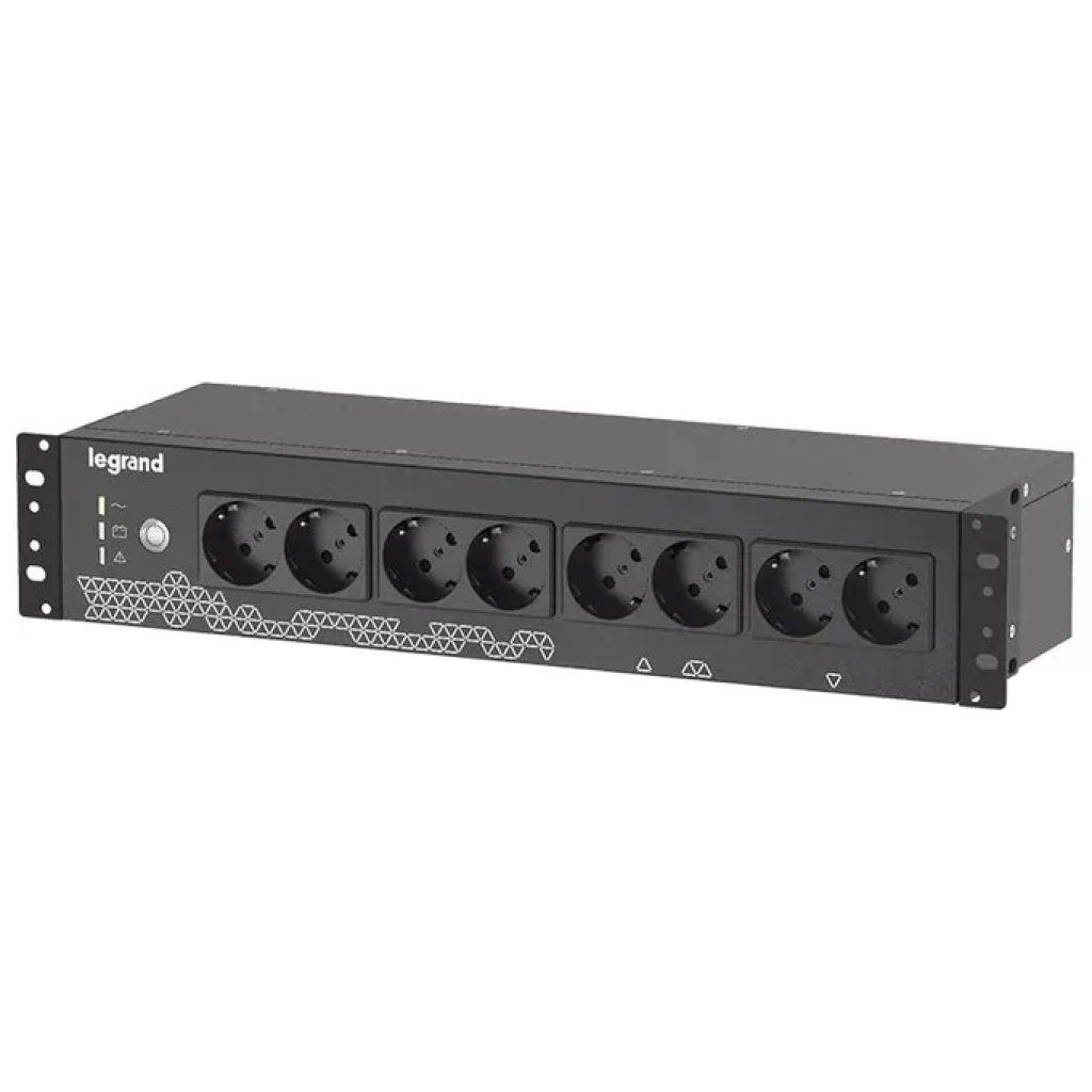 Legrand KEOR PDU Gruppo di Continuita' UPS Standby 800VA 480W 8 Prese Schuko Rack 2U colore Nero