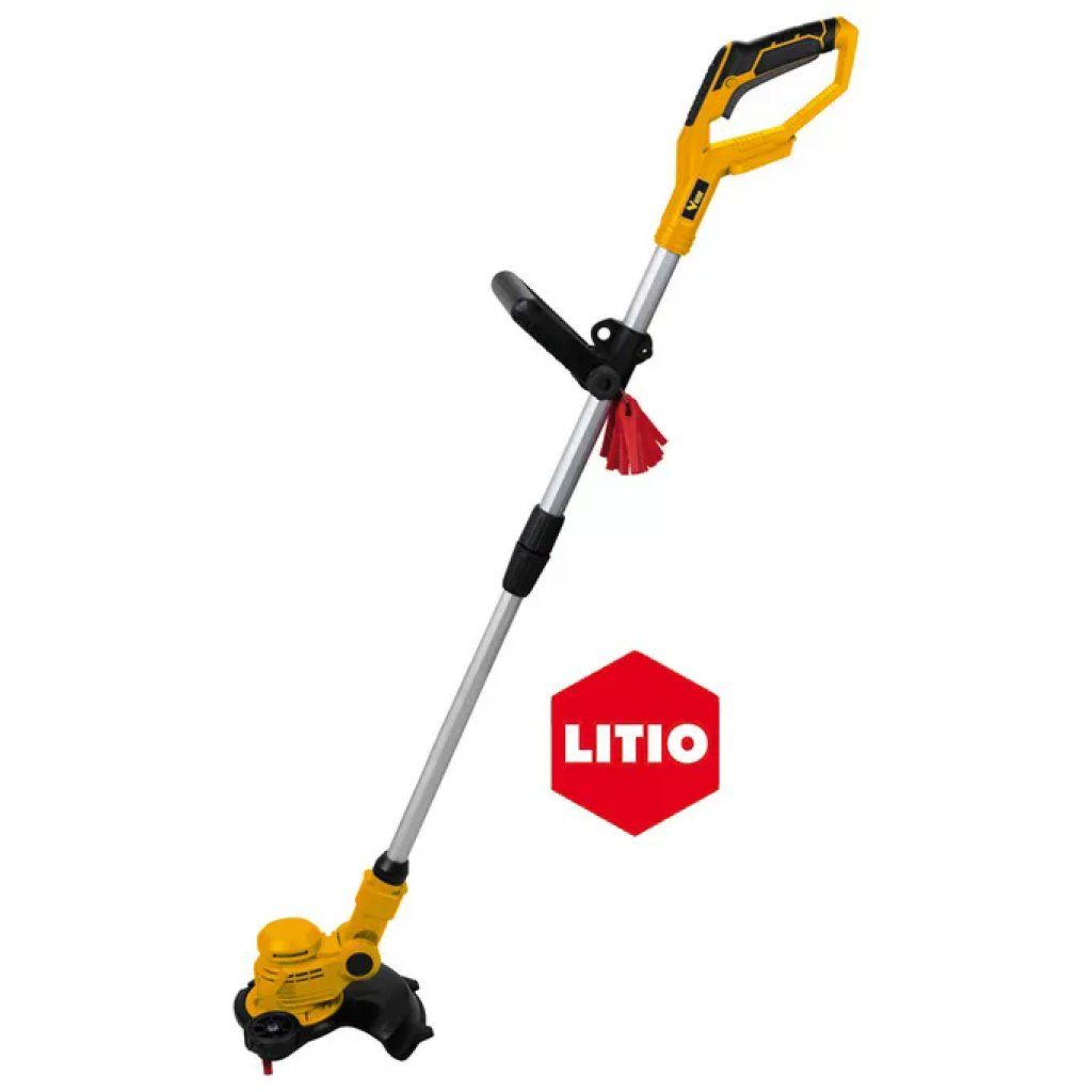 VIGOR-BLINKY Vigor VTB-20 Tagliabordi a Batteria Litio 20V Manico Telescopico 85-114 cm Filo Nylon 6,5 m 1