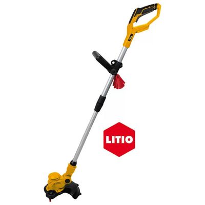 VIGOR-BLINKY Vigor VTB-20 Tagliabordi a Batteria Litio 20V Manico Telescopico 85-114 cm Filo Nylon 6,5 m 1