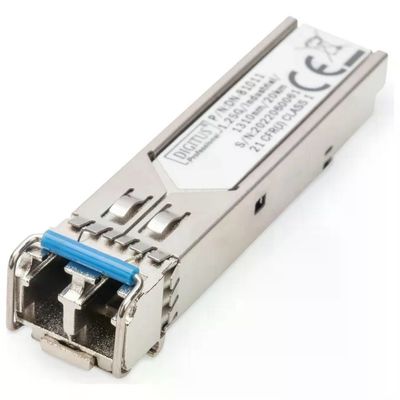 Digitus by Assmann DN-81011 modulo del Ricetrasmettitore di Rete Fibra Ottica 1250 Mbit-s mini-GBIC Digitus by Assmann DN-81011 modulo del Ricetrasmettitore di Rete Fibra Ottica 1250 Mbit-s mini-GBIC