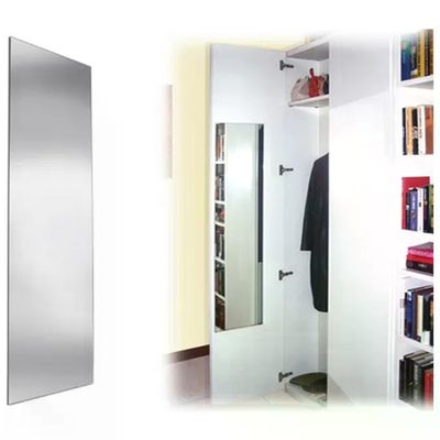 Brixo Polimark Specchio Acrilico Anta Armadio Polimirror 3 mm 120x34,7 cm colore Argento