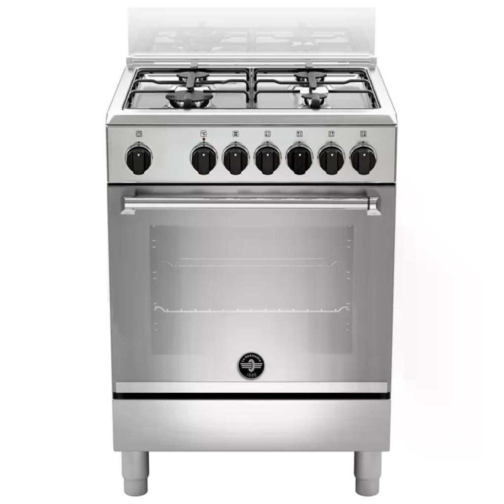 La Germania AMN664EXV Americana Cucina a Gas 4 Fuochi Forno Elettrico Multifunzione 56 L Classe A (60x60x85 cm