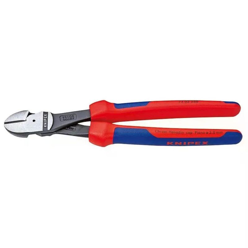 Knipex 74 02 250 Tronchese Laterale per Meccanica Tipo Forte 250 mm Taglienti 64 HRC Manici Bicomponente