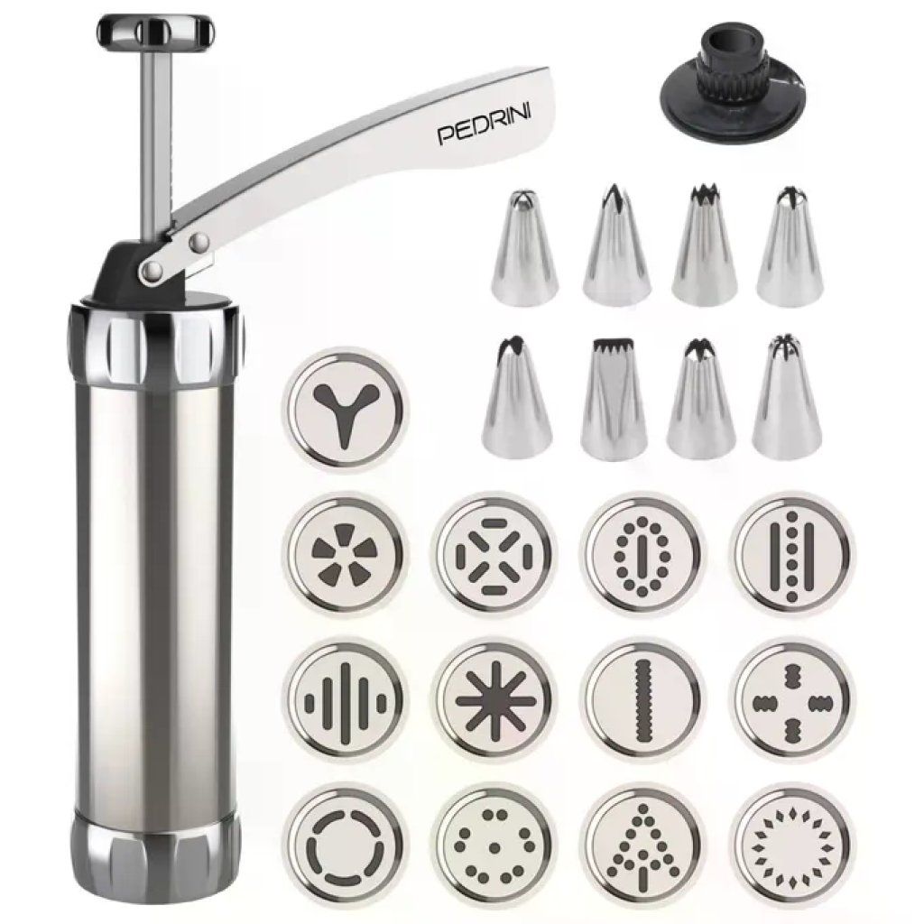 Pedrini 03GD272 Siringa Spara Biscotti in Acciaio Inox 13 Dischi 8 Beccucci Lavastoviglie