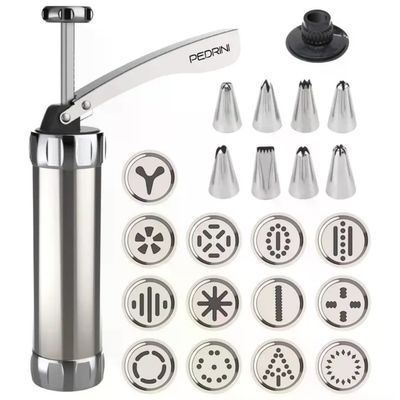 Pedrini 03GD272 Siringa Spara Biscotti in Acciaio Inox 13 Dischi 8 Beccucci Lavastoviglie