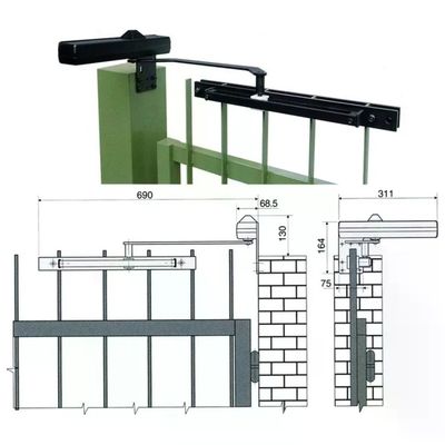 ASSA ABLOY DC680G Chiudicancello Pedonale Braccio a Slitta Forza Regolabile EN 1 ASSA ABLOY DC680G Chiudicancello Pedonale Braccio a Slitta Forza Regolabile EN 1