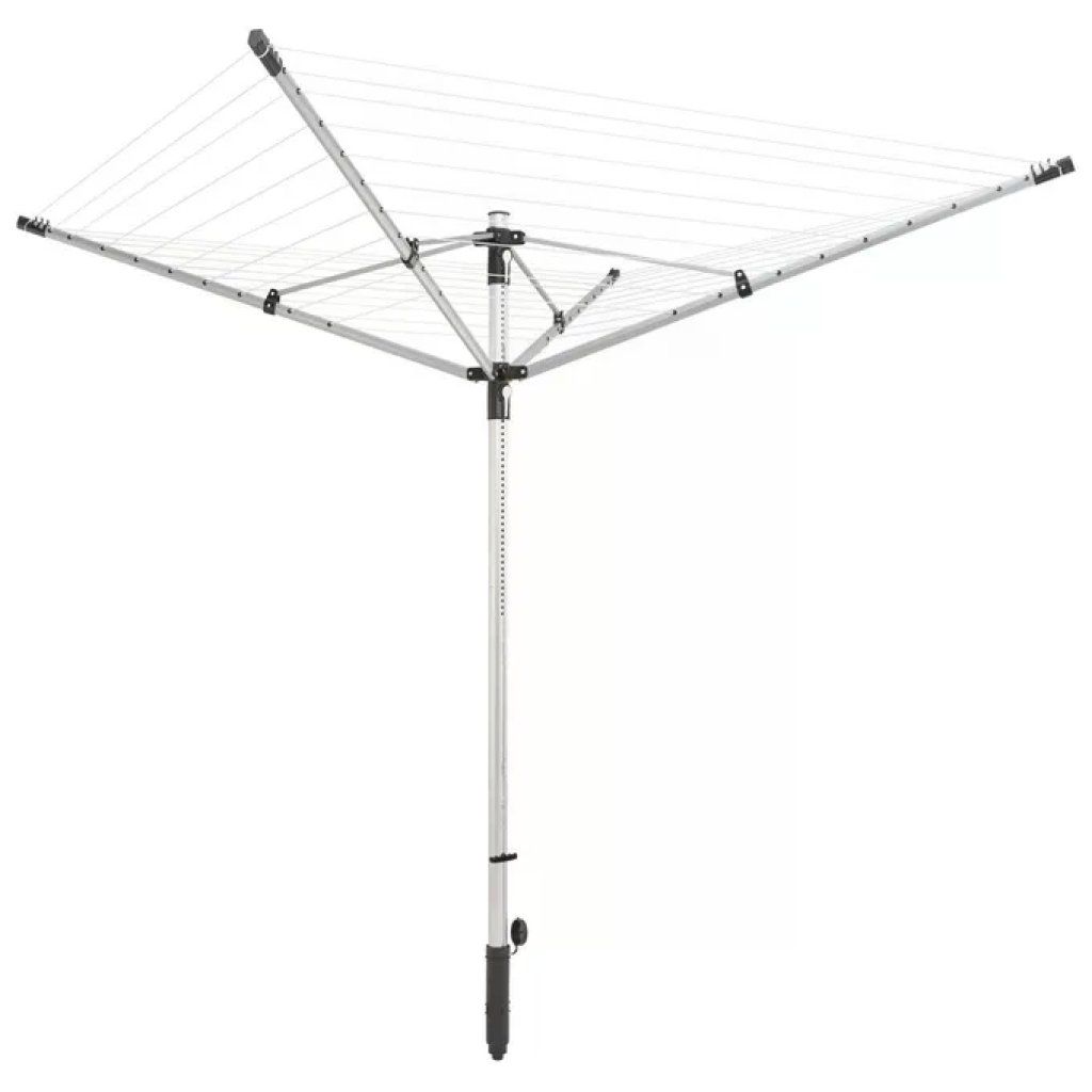 Leifheit 85359 LinoLift 500 Stendibiancheria a ombrello con altezza regolabile da 85 a 180 cm 50 metri di Leifheit 85359 LinoLift 500 Stendibiancheria a ombrello con altezza regolabile da 85 a 180 cm 50 metri di