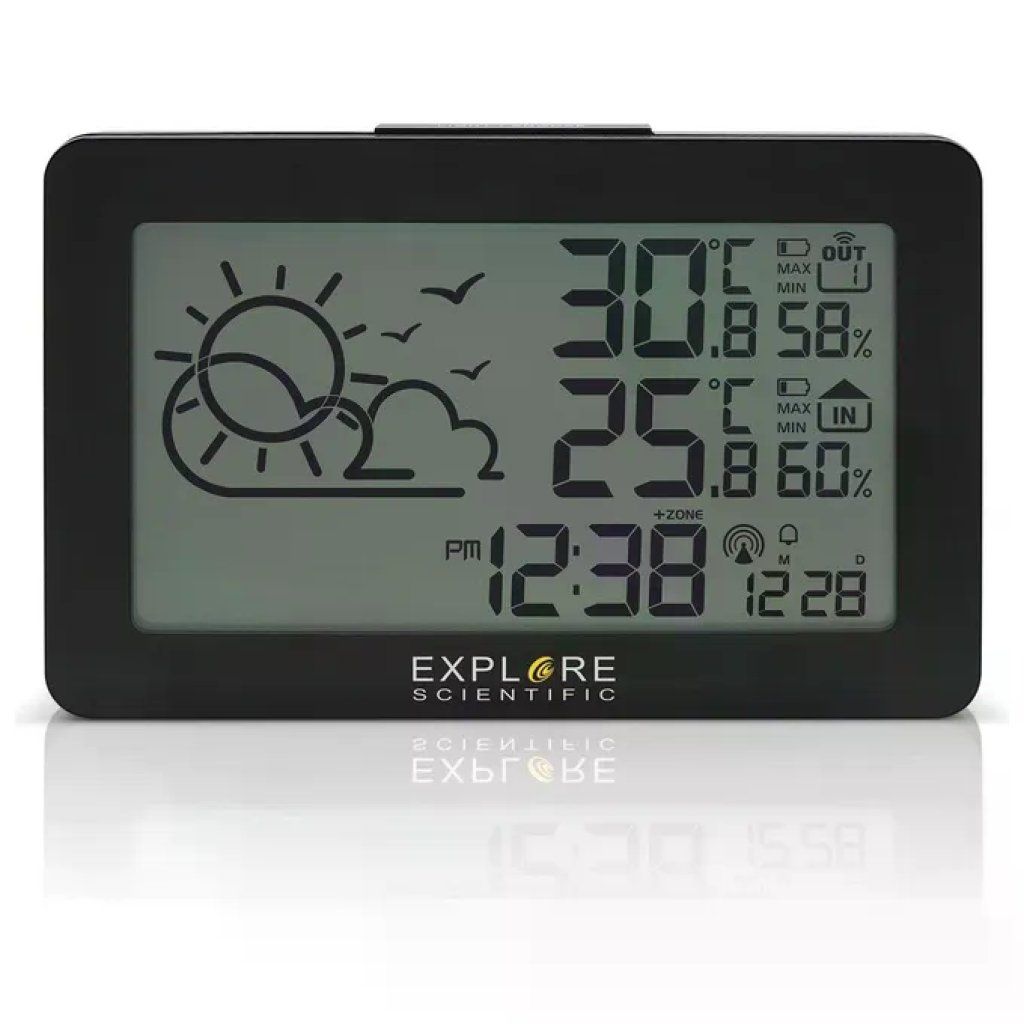Explore Scientific WSH4002 Stazione Meteo Radio Controllata Termometro Igrometro Temperatura Umidita' Interno Explore Scientific WSH4002 Stazione Meteo Radio Controllata Termometro Igrometro Temperatura Umidita' Interno