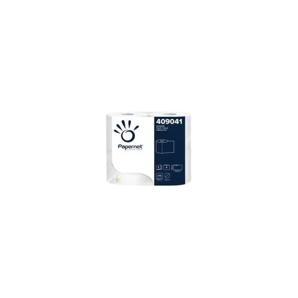 Papernet 8024929990411 Carta igienica superiore 3 veli 370 strappi 40,7 m Bianco Papernet 8024929990411 Carta igienica superiore 3 veli 370 strappi 40,7 m Bianco