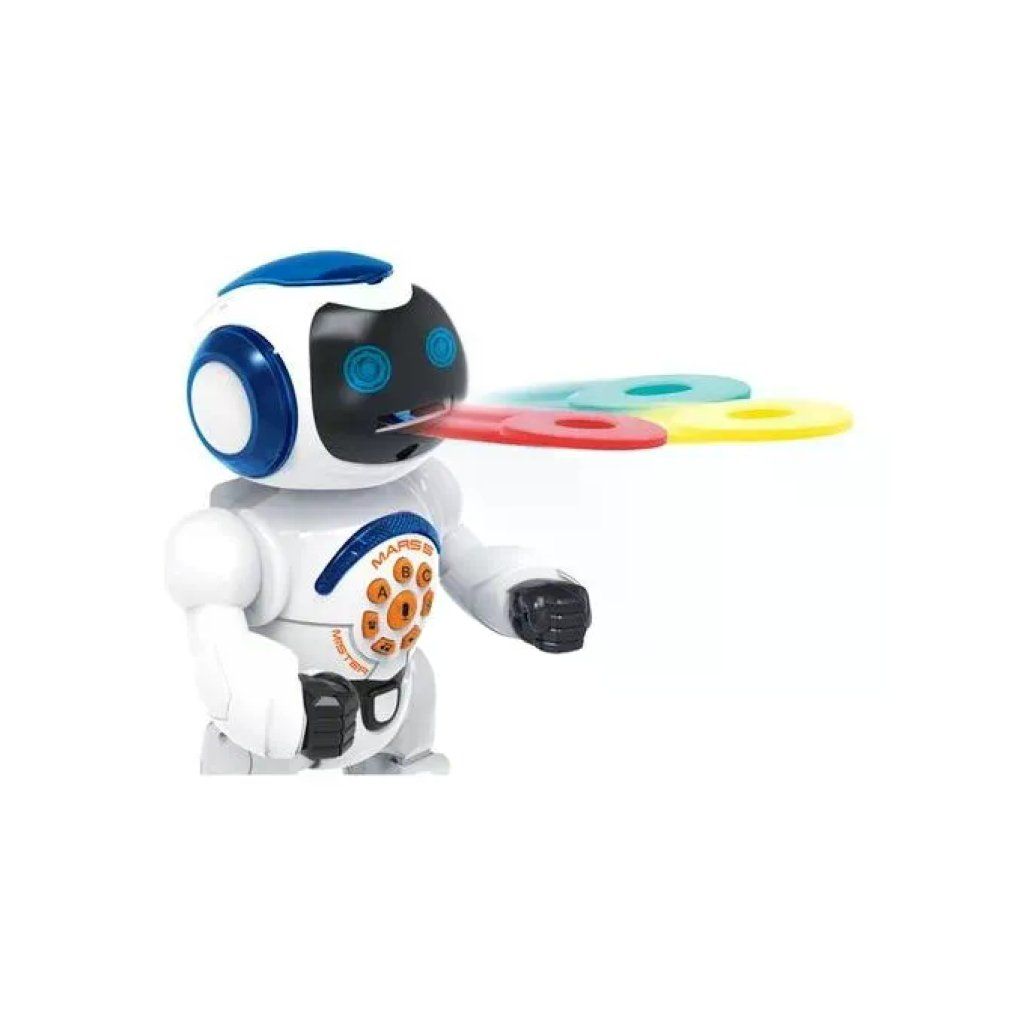 ODS MARS5 Mister Smart Robot Radiocomandato 32cm Luci LED Spara Dischetti Registra Racconta Storie