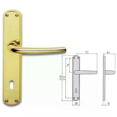 Ghidini 744088508 Milena Coppia Maniglie per Porta su Placca PY85 Q8 Compatibile Yale colore Ottone Ghidini 744088508 Milena Coppia Maniglie per Porta su Placca PY85 Q8 Compatibile Yale colore Ottone