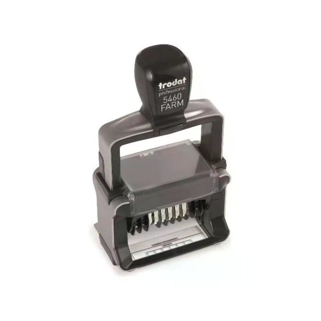 Trodat 139703 Professional Datario autoinchiostrante per farmacie in acciaio inox 56x33 mm colore Nero