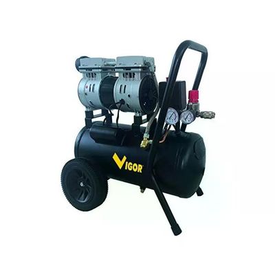 VIGOR-BLINKY Vigor 5635015 VCA-S24 Compressore Silenziato 2 Cilindri Senza Olio 750W 24 L 8 bar 59 dB VIGOR-BLINKY Vigor 5635015 VCA-S24 Compressore Silenziato 2 Cilindri Senza Olio 750W 24 L 8 bar 59 dB