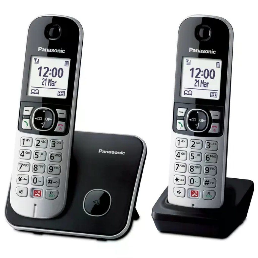 Panasonic KX-TG6852JTB Telefono Cordless DECT Duo Display 1 Panasonic KX-TG6852JTB Telefono Cordless DECT Duo Display 1