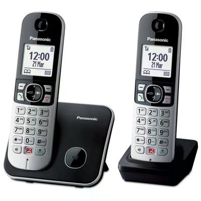 Panasonic KX-TG6852JTB Telefono Cordless DECT Duo Display 1