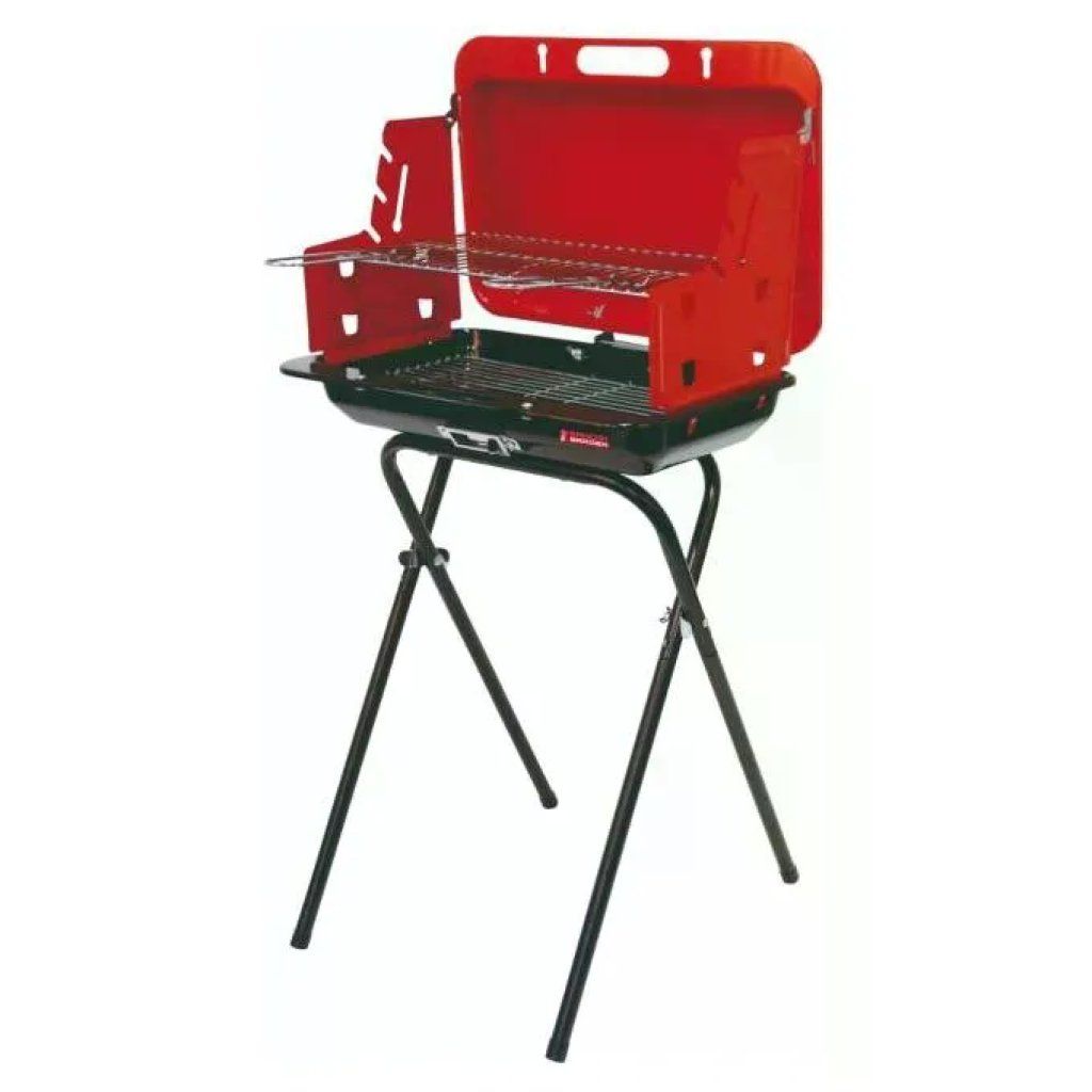 Sandrigarden SG 47-33 Barbecue a Carbone a Valigetta Portatile Griglia Cromata 47x33 cm 4 Posizioni Sandrigarden SG 47-33 Barbecue a Carbone a Valigetta Portatile Griglia Cromata 47x33 cm 4 Posizioni