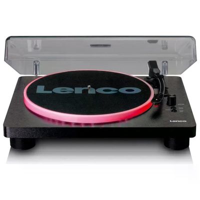 Lenco LS-50LEDBK Giradischi con Altoparlanti Integrati 2x3 W USB Luci LED 33 45 78 rpm colore Nero Lenco LS-50LEDBK Giradischi con Altoparlanti Integrati 2x3 W USB Luci LED 33 45 78 rpm colore Nero