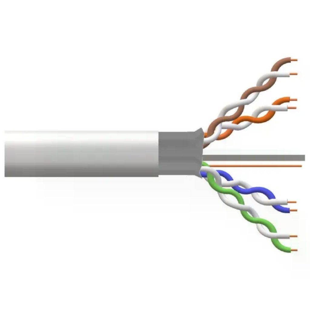 Link LK305F6CC Cavo di Rete Solido Schermato FTP Categoria 6 Matassa 305 m CCA AWG23 Guaina PVC CPR Link LK305F6CC Cavo di Rete Solido Schermato FTP Categoria 6 Matassa 305 m CCA AWG23 Guaina PVC CPR