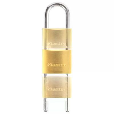 MASTERLOCK Master Lock 1950EURDCC Lucchetto a Chiavi in Ottone Massiccio e Archetto Regolabile da 7 a 15 MASTERLOCK Master Lock 1950EURDCC Lucchetto a Chiavi in Ottone Massiccio e Archetto Regolabile da 7 a 15