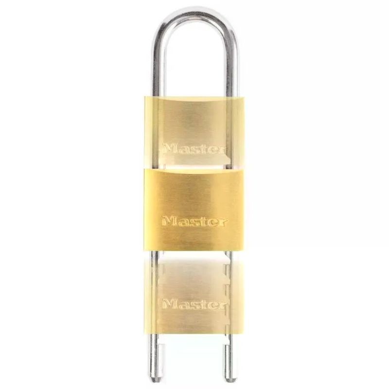 MASTERLOCK Master Lock 1950EURDCC Lucchetto a Chiavi in Ottone Massiccio e Archetto Regolabile da 7 a 15 MASTERLOCK Master Lock 1950EURDCC Lucchetto a Chiavi in Ottone Massiccio e Archetto Regolabile da 7 a 15