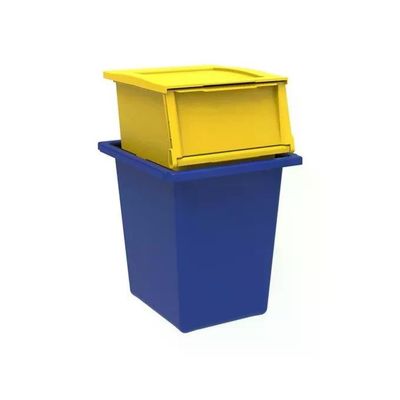 Terry 1003046 Ecobin Set Contenitori Raccolta Differenziata 25 L + 30 L Polipropilene colore Giallo e Terry 1003046 Ecobin Set Contenitori Raccolta Differenziata 25 L + 30 L Polipropilene colore Giallo e