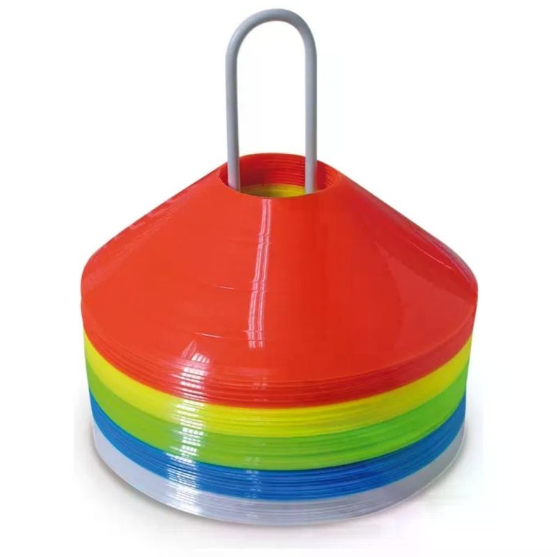 CWR 09159 Cono a Disco 50 Pezzi con Portadischi 5 colori assortiti
