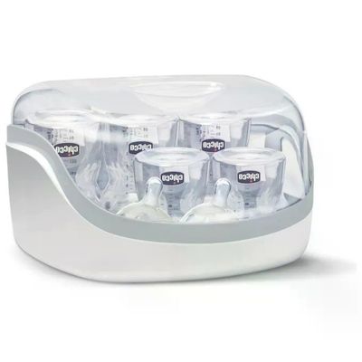 Chicco 00065846600000 Sterilizzatore per Biberon a Vapore Microonde 5 Biberon 3 min protezione 24h