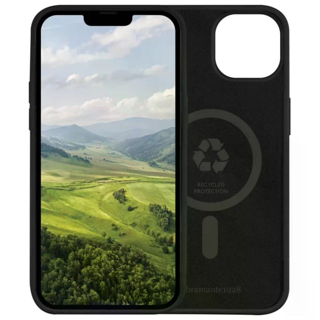 Dbramante1928 MO61NIBL1639 Monaco Cover Protettiva per iPhone 14 Compatibile con Ricarica Wireless MagSafe in
