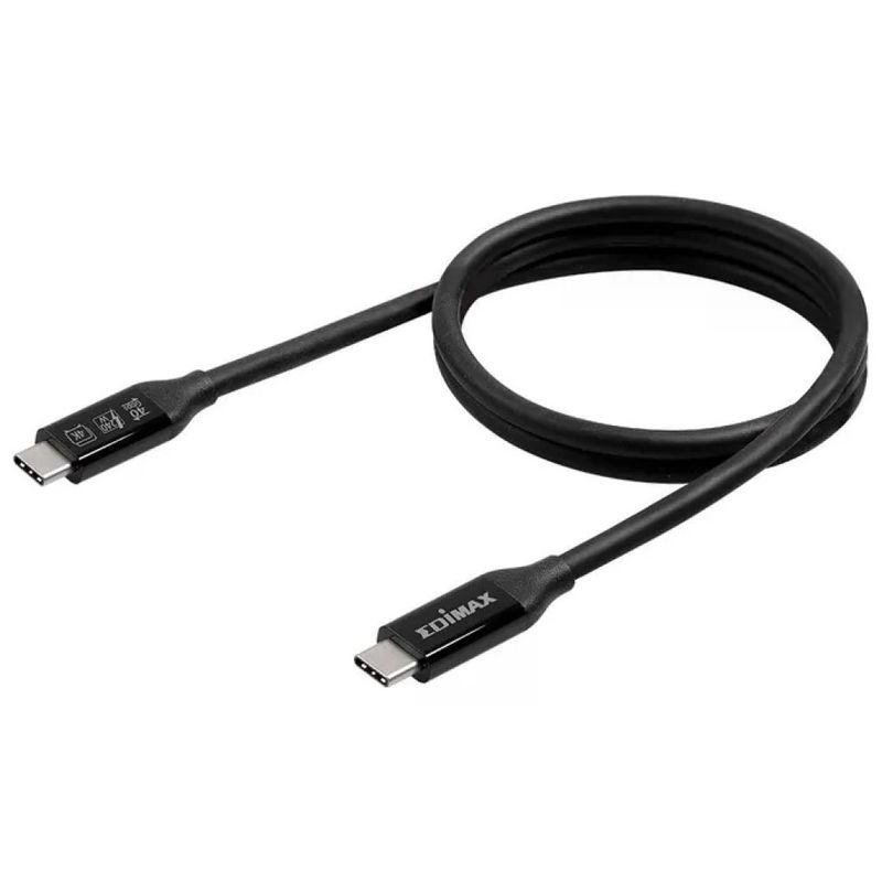 Edimax UC4-020TP Cavo USB4 Thunderbolt 3 40 Gbit-s 2 m con Alimentazione USB fino a 240 W colore Nero