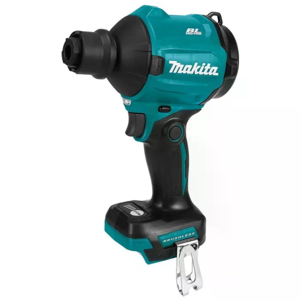 Makita DAS180Z Soffiatore a Pistola 18V con Motore Brushless 4 Velocita' LED Colore Nero Blu