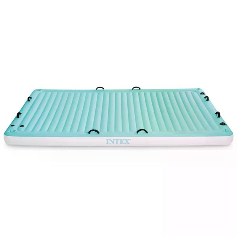 Intex 56289EU Water Lounge Materassino Gonfiabile 310x183x18 cm 8 Maniglie 4 Portabicchieri 400 Kg