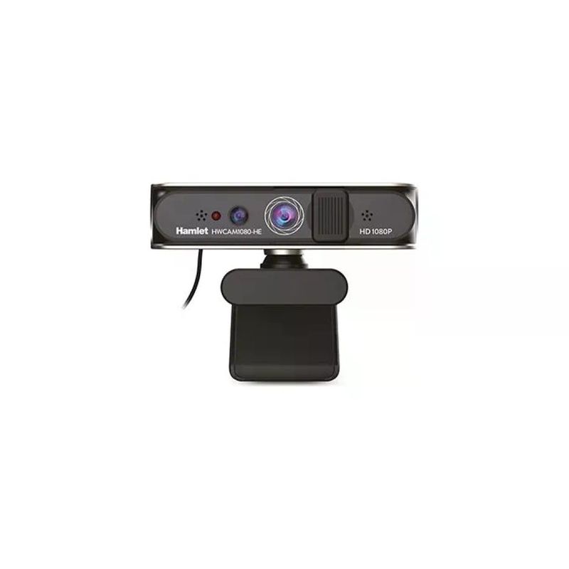 Hamlet HWCAM1080-HE Webcam Full HD 1080p 2 MP con Autofocus e Privacy Cover USB 2.0 colore Nero Hamlet HWCAM1080-HE Webcam Full HD 1080p 2 MP con Autofocus e Privacy Cover USB 2.0 colore Nero