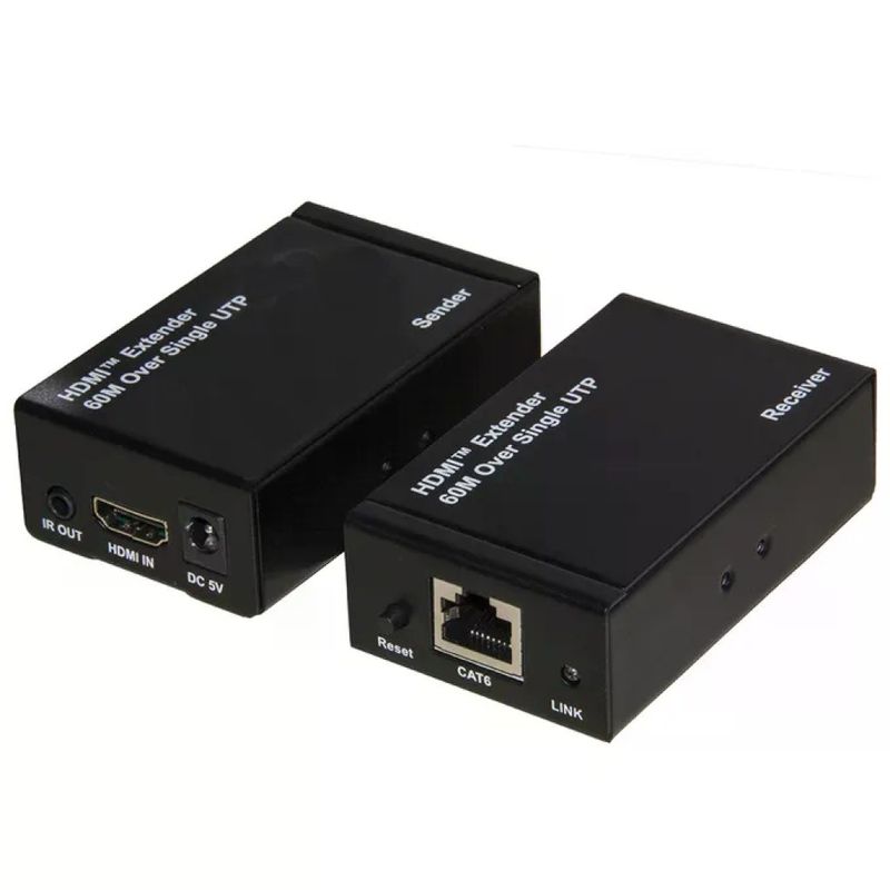 LINK LKEXT163 Estensore HDMI tramite cavo Cat5e Cat6 fino a 60 metri 4K colore Nero LINK LKEXT163 Estensore HDMI tramite cavo Cat5e Cat6 fino a 60 metri 4K colore Nero