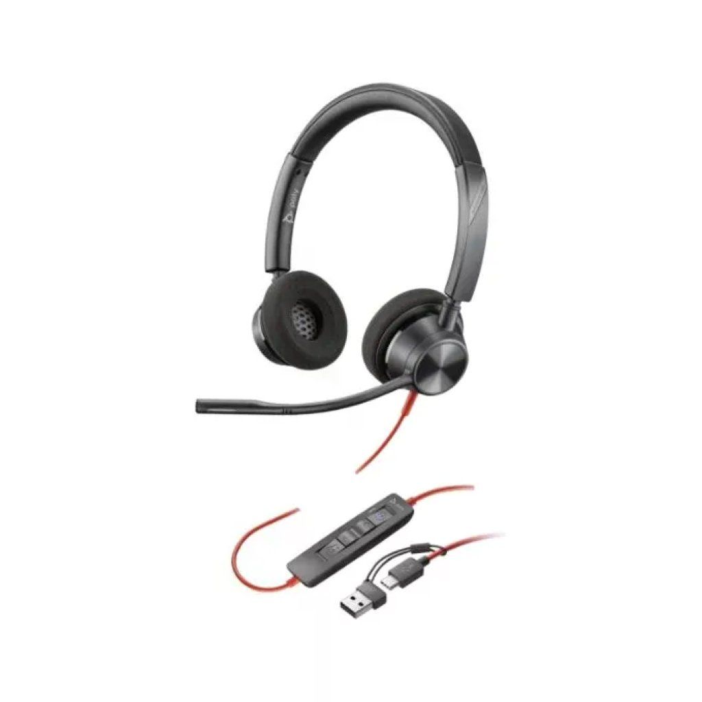 HP Poly 8X220AA Blackwire 3320 Cuffie Stereo USB-C Certificate Microsoft Teams colore Nero HP Poly 8X220AA Blackwire 3320 Cuffie Stereo USB-C Certificate Microsoft Teams colore Nero