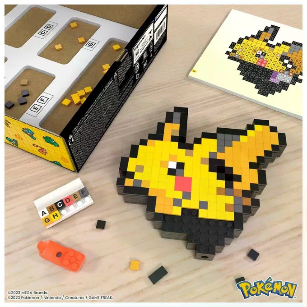 Mega Bloks Pixel Art Pikachu Pokemon